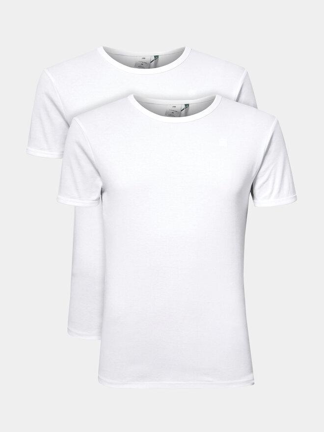 G-Star Raw G-Star Raw 2er-Set T-Shirts D07205-124-110 Weiß Slim Fit