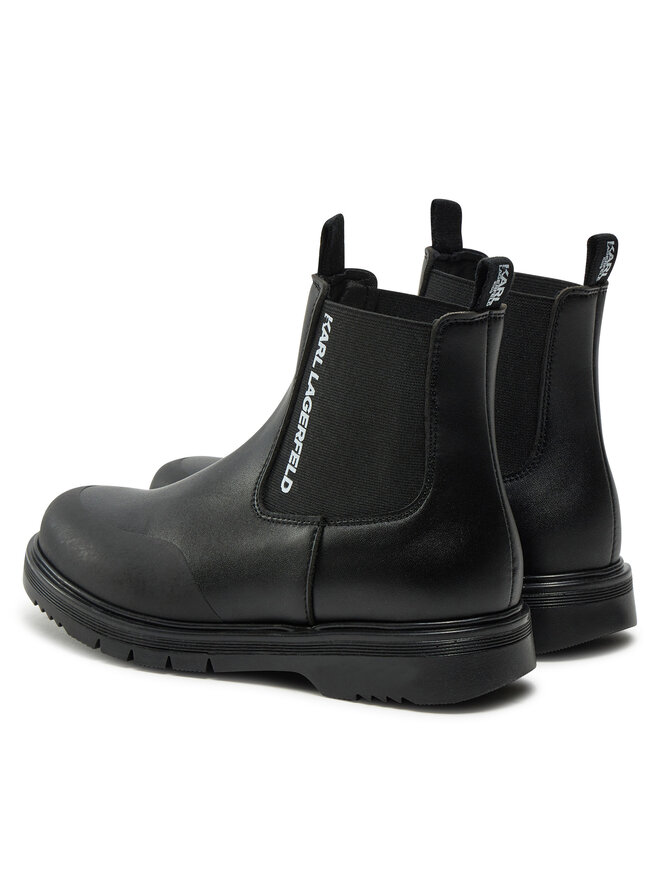 Karl Lagerfeld Kids Kotníková obuv s elastickým prvkem Karl Lagerfeld Kids Z30365 M Černá