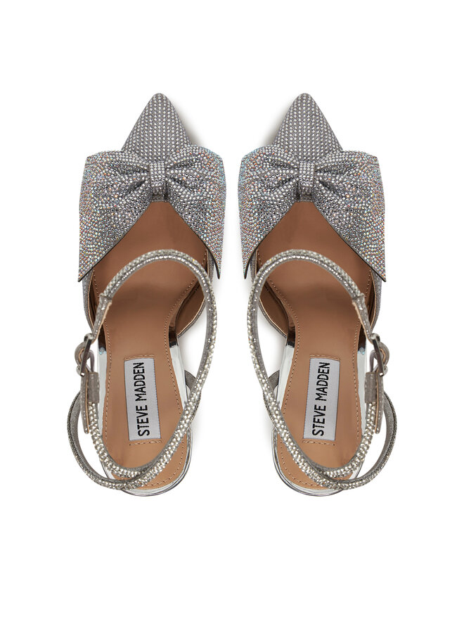 Steve Madden Sandały Steve Madden Vincentia-R Heeled s SM11003650 Srebrny