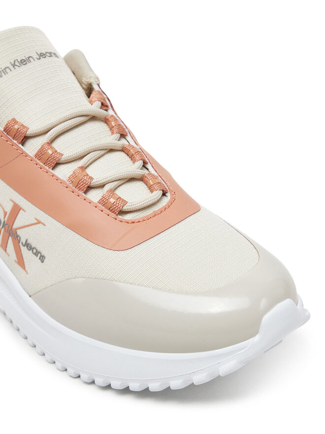 Calvin Klein Jeans Sneakers Calvin Klein Jeans Eva Runner Low Lace Mix Ml Wn YW0YW01442 Écru
