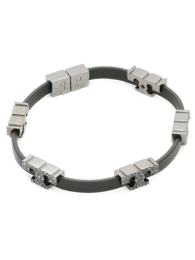 Bracciale Tory Burch Serif T Stackable Bracelet 80702 Nero escarpe