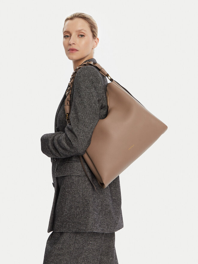 Coccinelle Handtasche Coccinelle M50 Boheme Grana Double E1 M50 13 02 01 Braun