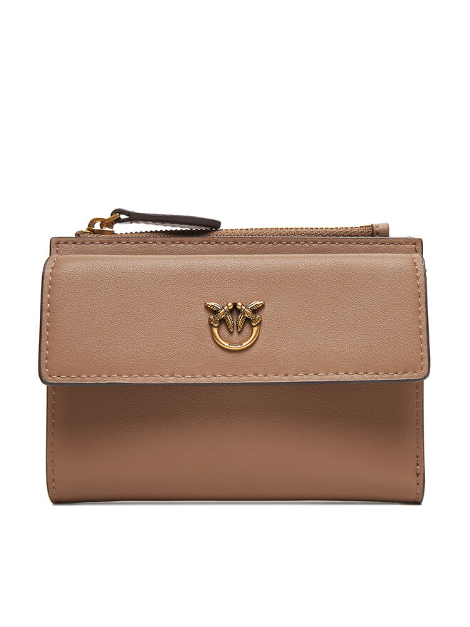 PINKO Великий жіночий гаманець PINKO Compact Wallet AI 25-26 PCPL 103612 A29Q Бежевий