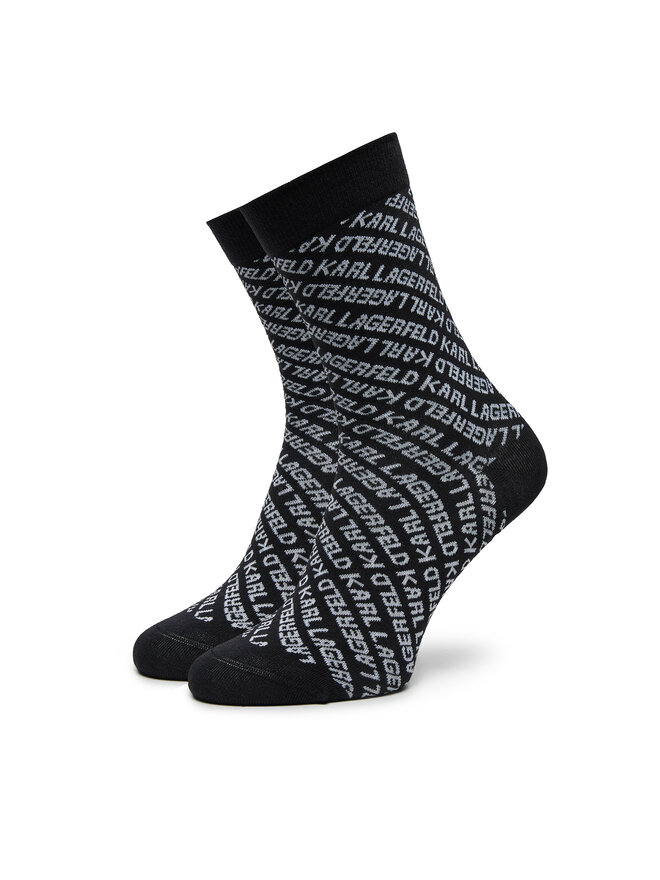 KARL LAGERFELD 2er-Set hohe Damensocken KARL LAGERFELD 246W6002 Schwarz