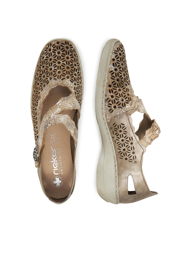 Rieker Halbschuhe Rieker 413G4-90 Beige