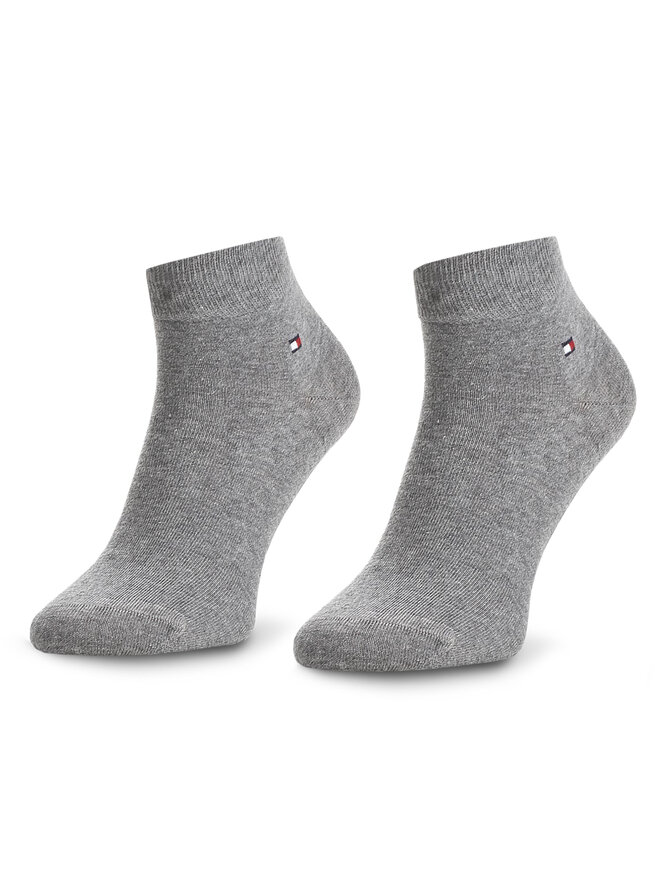 Tommy Hilfiger 2er-Set niedrige Herrensocken Tommy Hilfiger 342025001 Grau