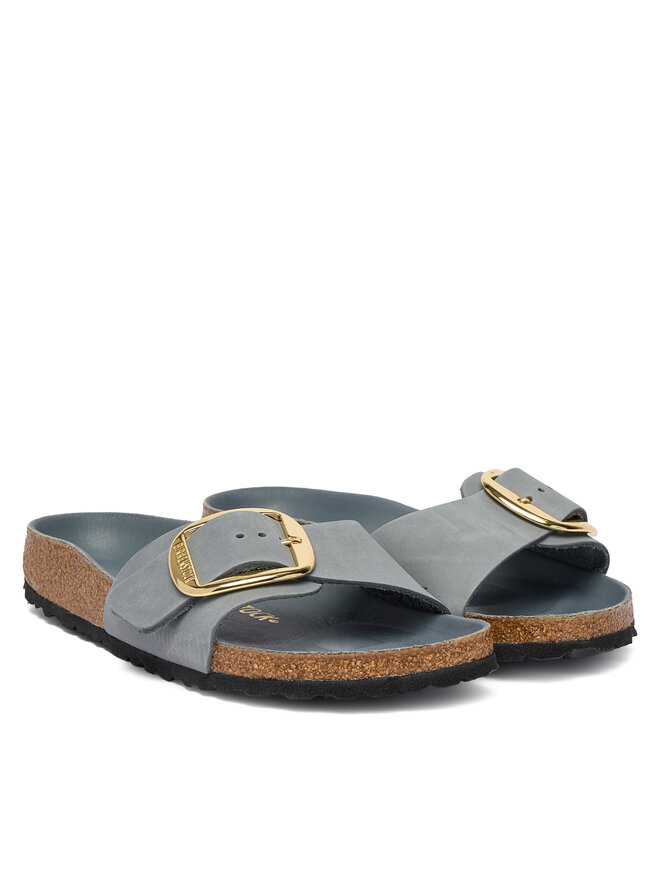Birkenstock Шльопанці Birkenstock Madrid Big Buckle Hex 1032090 Сірий