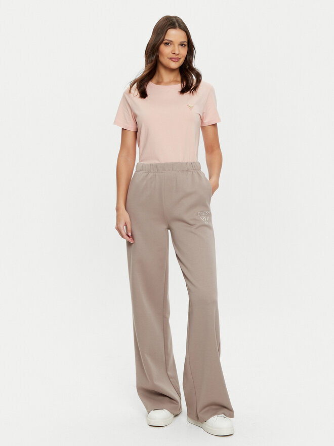Guess Guess Marškinėliai V4YI09 J1314 Rožinė Oversize