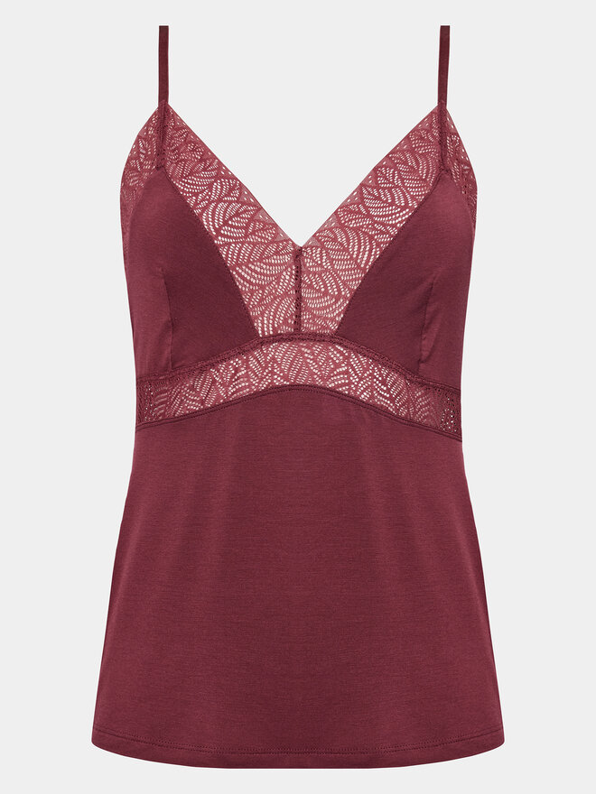 Femilet by Chantelle Femilet by Chantelle Camiseta de pijama Jazz FNA510 Guinda/burdeos Regular Fit