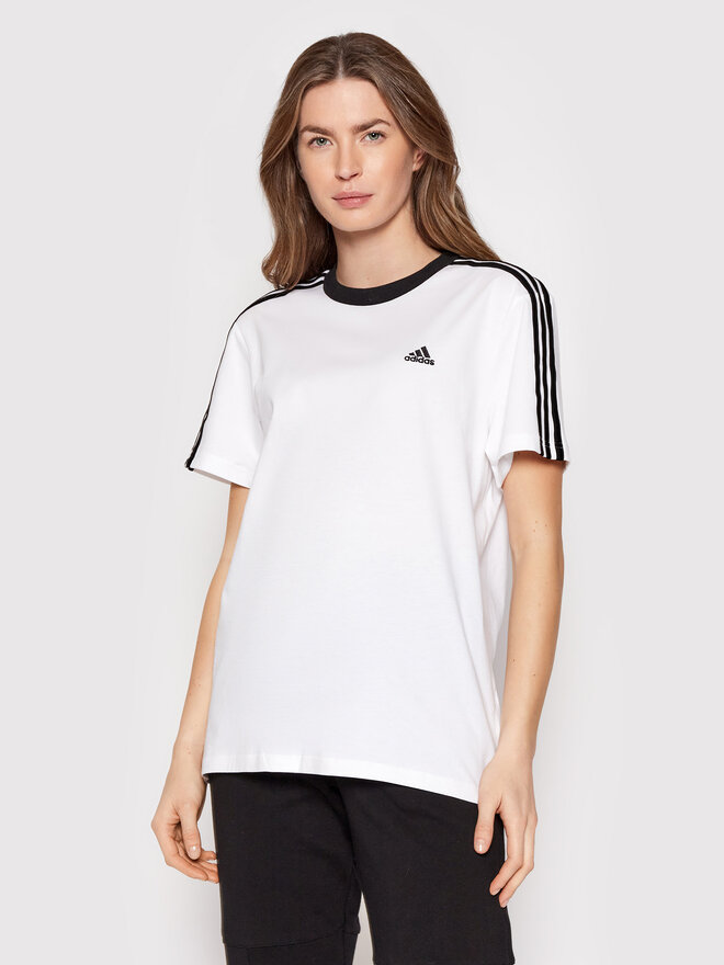 adidas adidas Футболка Essentials H10201 Білий Relaxed Fit