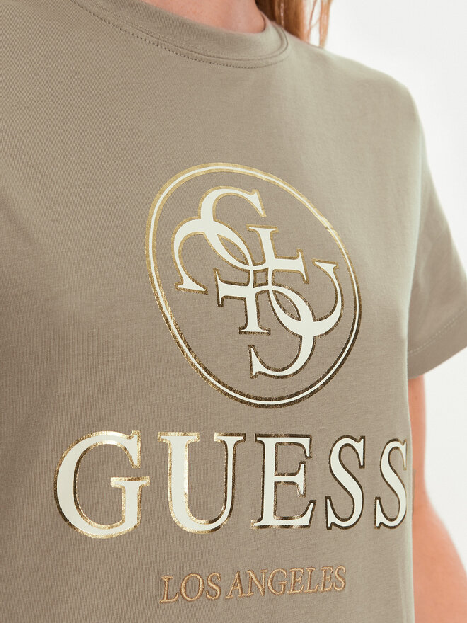 Guess Guess Marškinėliai V4BI00 I3Z14 Pilka Regular Fit