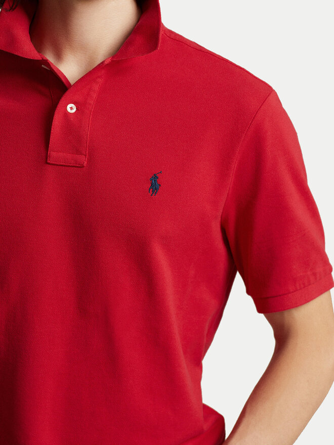 Polo Ralph Lauren Poloshirt Core Replen 710666998 Rot Custom Slim Fit ...