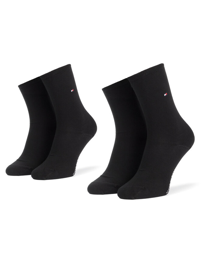 Tommy Hilfiger Vyriškų ilgų kojinių komplektas (2 poros) Tommy Hilfiger 371221 r. 39/42r Juoda