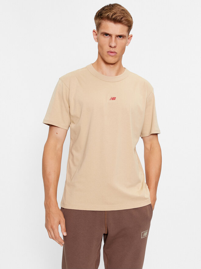 New Balance New Balance T-Shirt Athletics Remastered Graphic Cotton Jersey Short Sleeve T-shirt MT31504 Braun Regular Fit