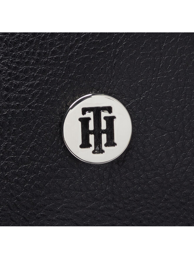 Tommy Hilfiger Handtasche Tommy Hilfiger Honey Med Tote AW0AW07294 Schwarz