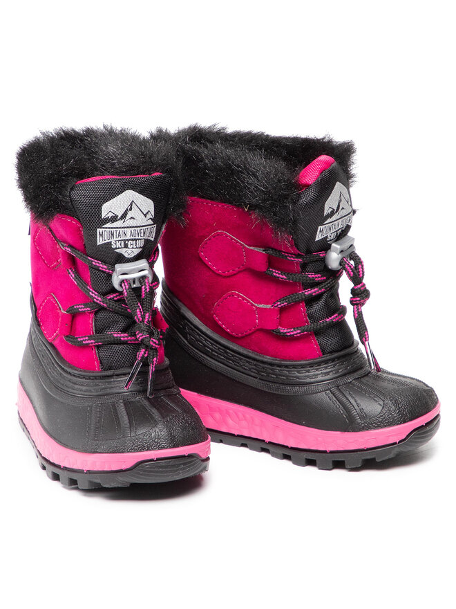 Boatilus Μπότες Χιονιού Boatilus Kd Joggy Sint Leather Boot NJ16 VAR.21ZU Ροζ