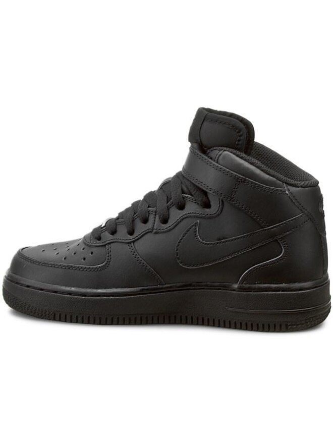 Nike Sneakersy Nike Air Force 1 Mid (GS) 314195 004 Černá