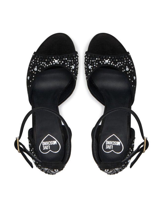 LOVE MOSCHINO Sandale LOVE MOSCHINO JA16119G0MJA0000 Negru