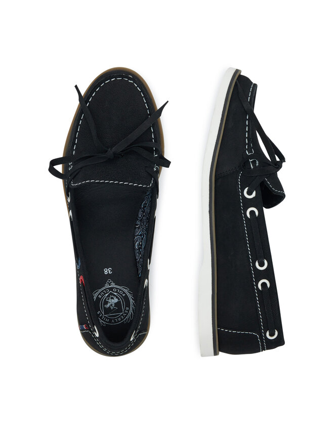 Beverly Hills Polo Club Μοκασίνια Beverly Hills Polo Club WI16-SKIPER-01 Μαύρο