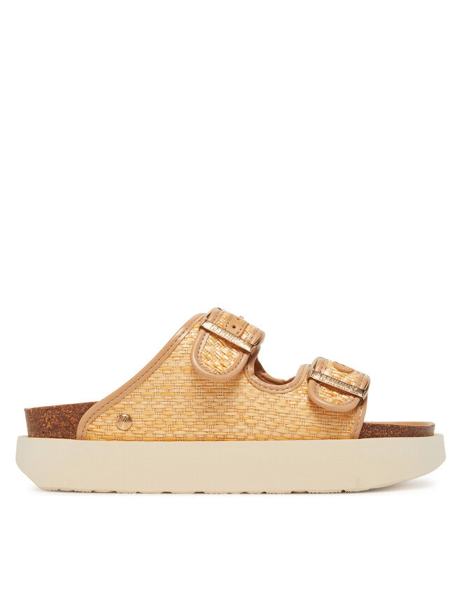Genuins Papucs Genuins Hawaii Raffia G106361 Bézs