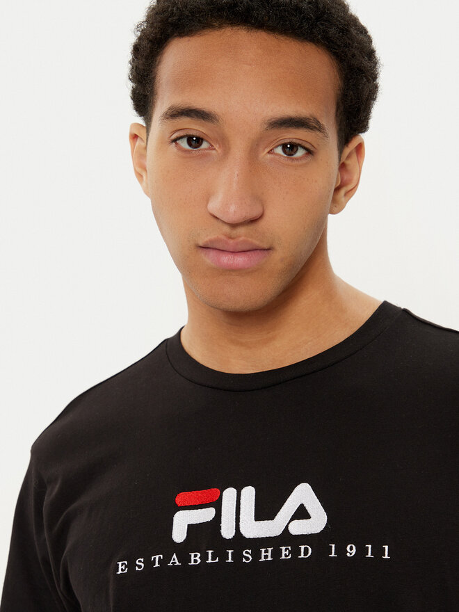 Fila Fila Marškinėliai FAU0147 Juoda Regular Fit