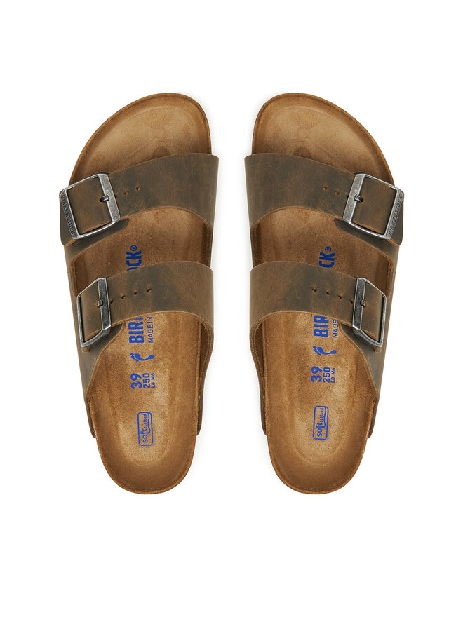 Birkenstock Pantoletten Birkenstock Arizona Sfb 1019377 Khakifarben