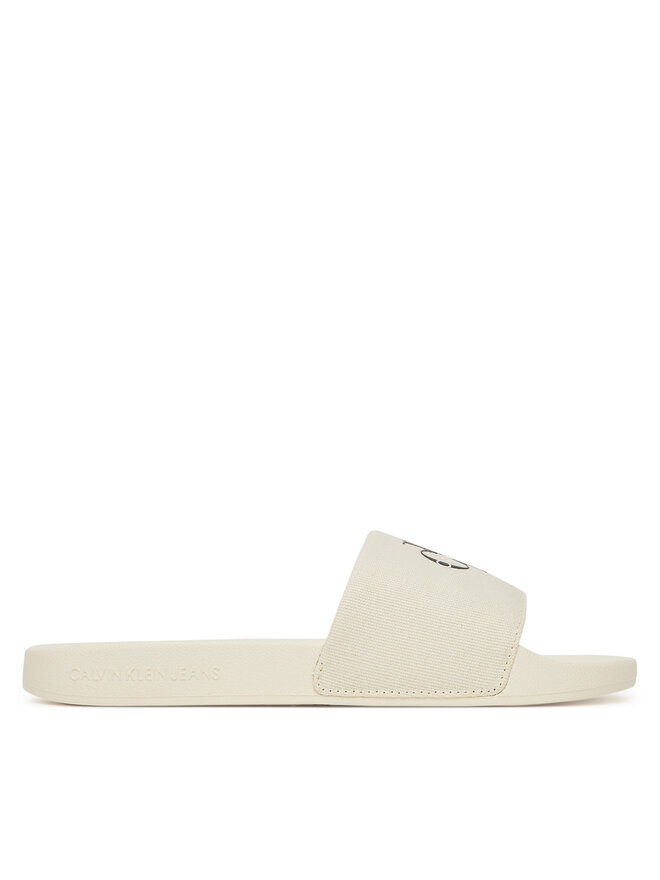 Calvin Klein Jeans Flip flop Calvin Klein Jeans Slide Monogram Wn Logo Ck YW0YW01967 Bej