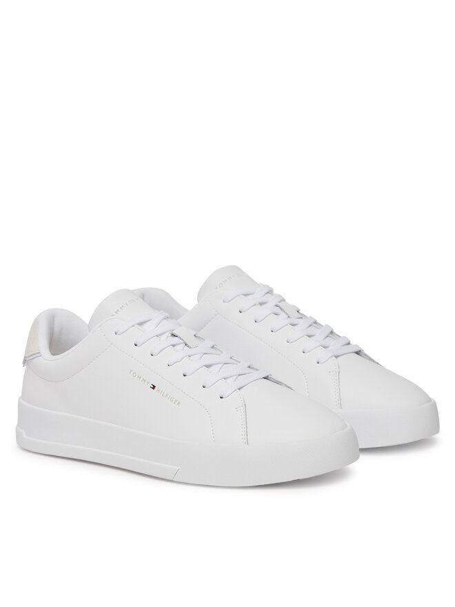 Tommy Hilfiger Sneakers Tommy Hilfiger Th Court Lth Detail Ess FM0FM05367 Bianco