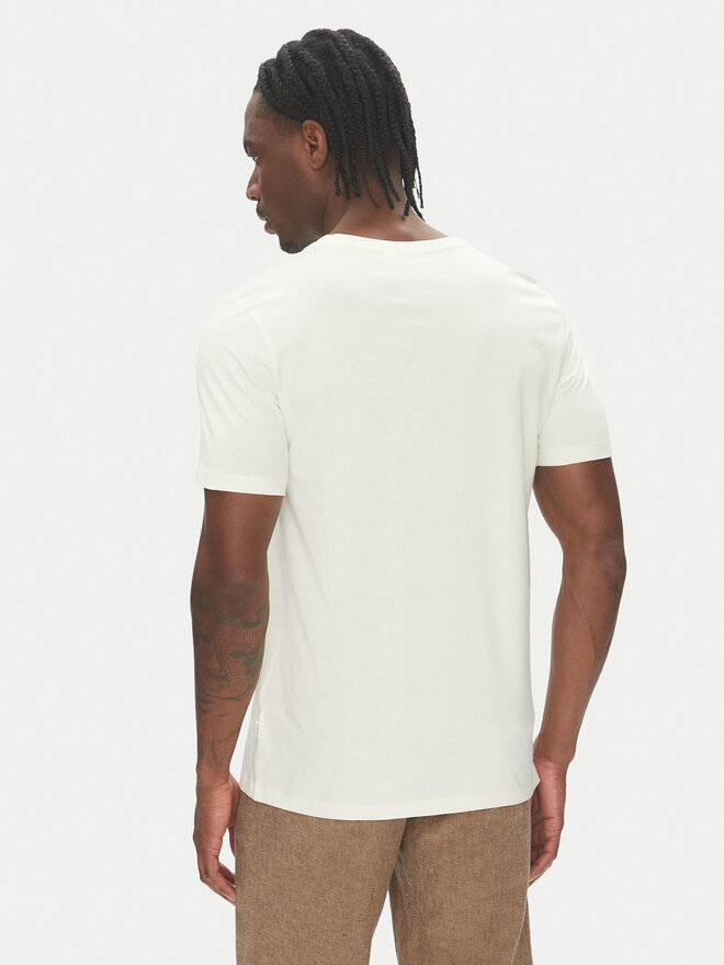 Lindbergh Lindbergh Camiseta 30-400200 Écru Relaxed Fit