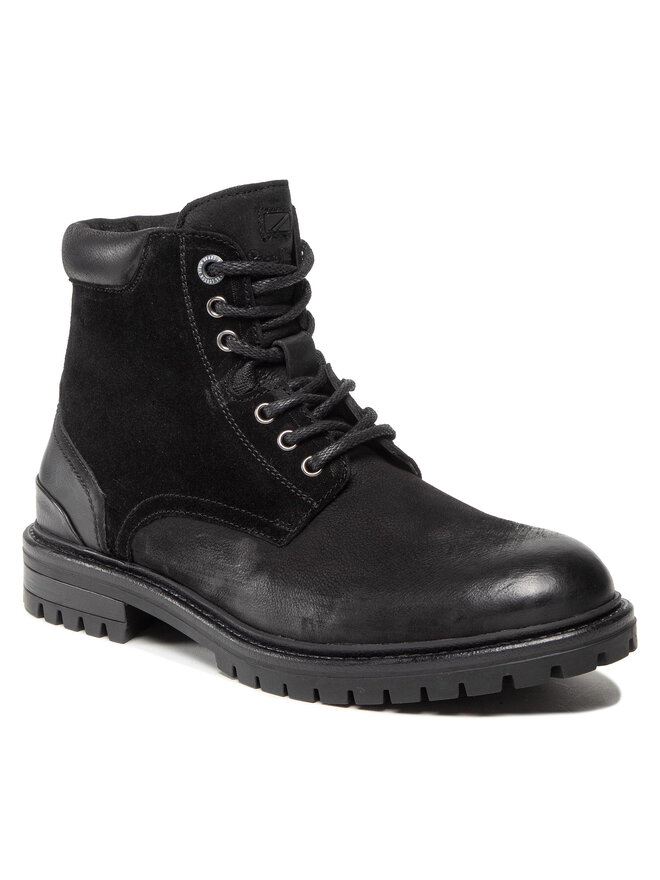 Pepe Jeans Kozaki Pepe Jeans Ned Boot Antic Warm PMS50222 Czarny