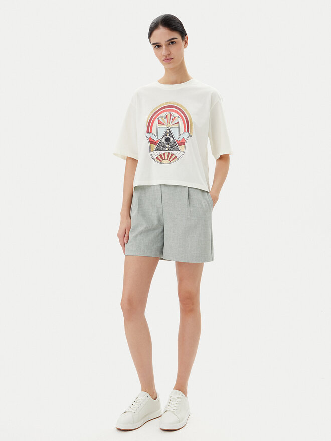 JDY JDY Camiseta Carla 15341561 Blanco Regular Fit