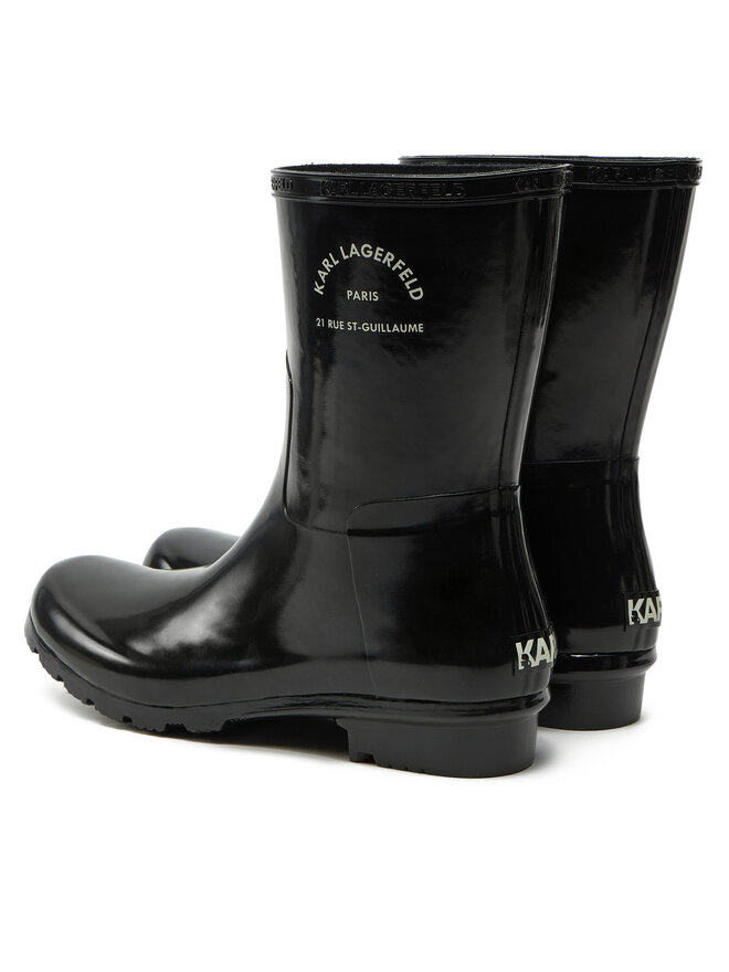 KARL LAGERFELD Гумени ботуши KARL LAGERFELD KL47075S Черен