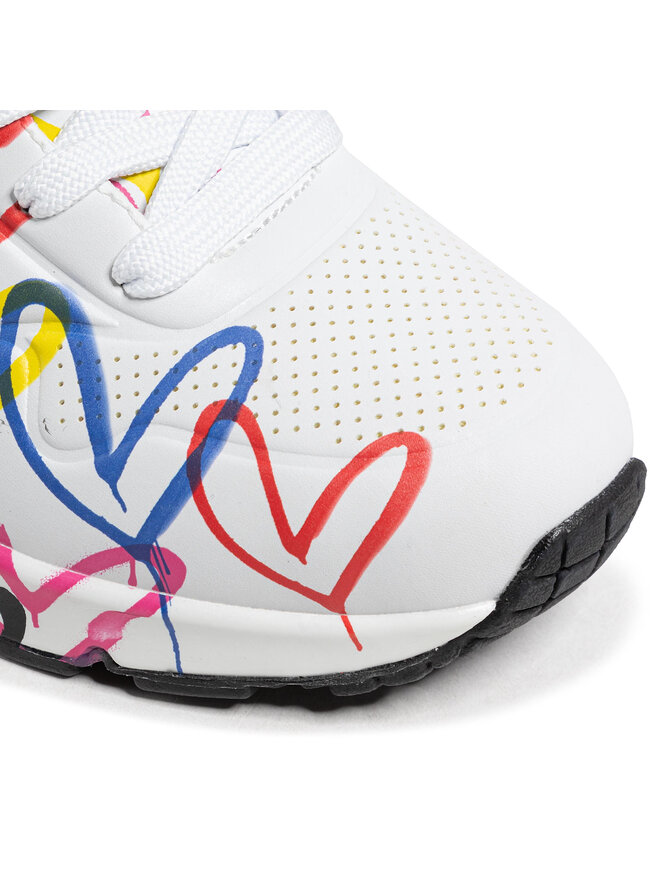 Skechers Sportcipők Skechers Uno Spread The Love 55507/WMLT Fehér