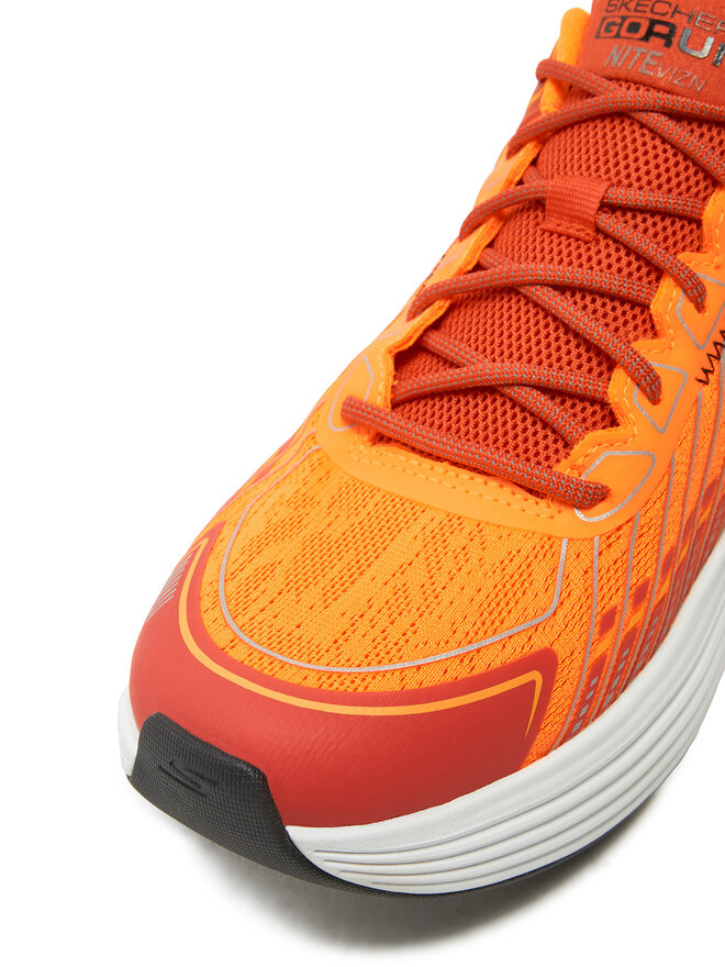 Skechers Buty do biegania Skechers Max Cushioning Suspension 220936/ORG Pomarańczowy