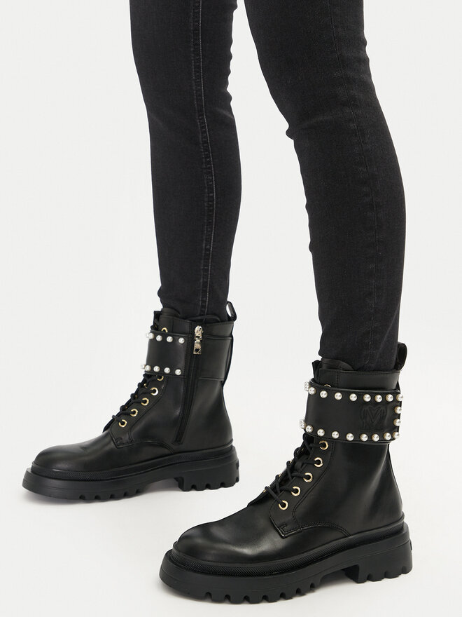LOVE MOSCHINO Schnürstiefeletten LOVE MOSCHINO JA24235G0LIA0000 Schwarz