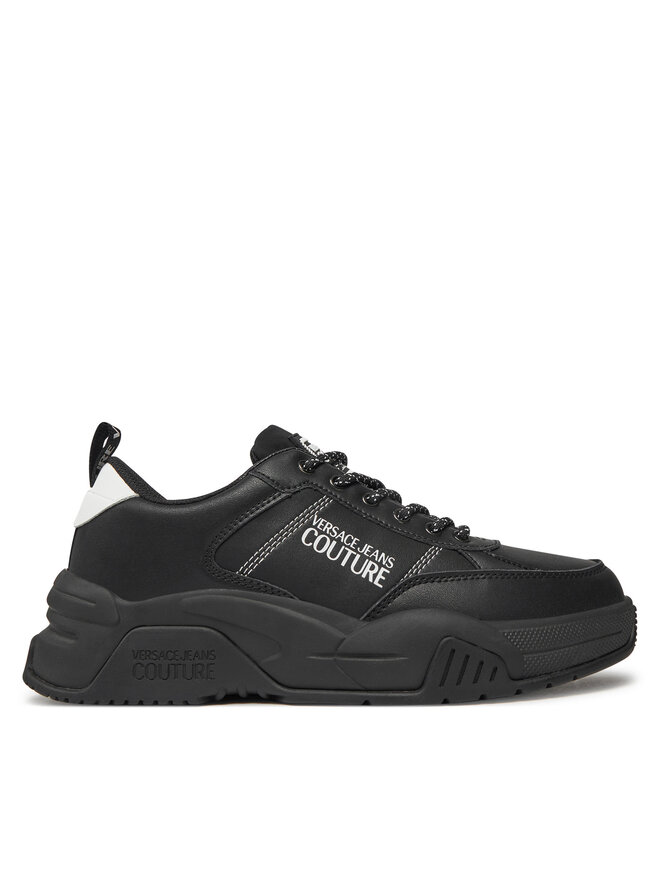 Black versace tennis shoes online