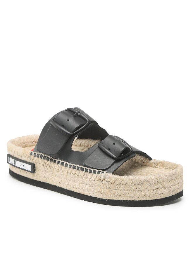 LOVE MOSCHINO Еспадрили LOVE MOSCHINO JA28123G1GIAJ000 Черен