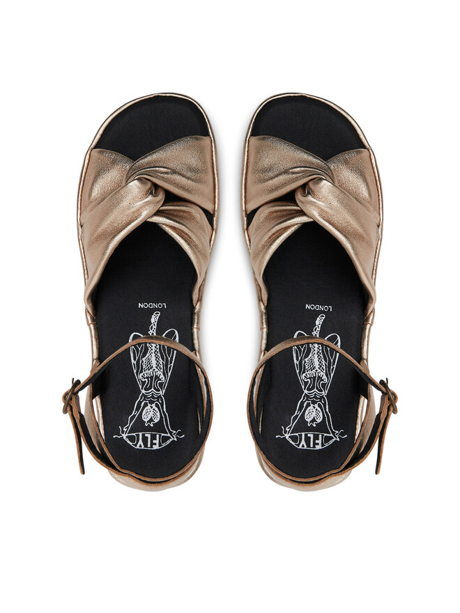 Fly London Sandalen Fly London Ezenfly P501570003 Goldfarben