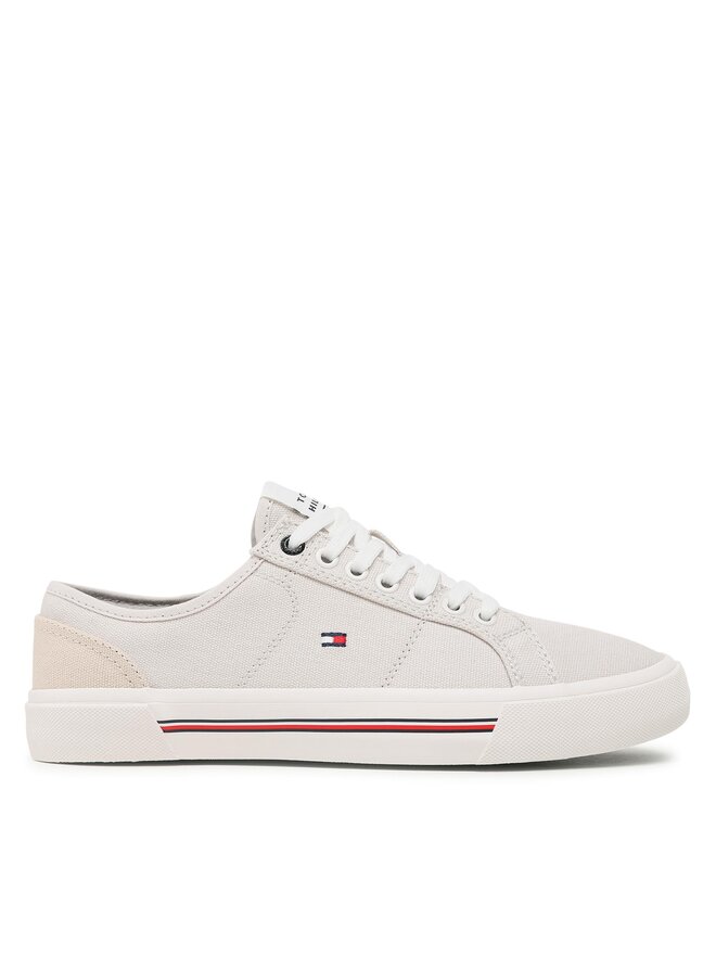 Tommy Hilfiger Tenisky Tommy Hilfiger Core Corporate Vulc Canvas FM0FM04560 Šedá