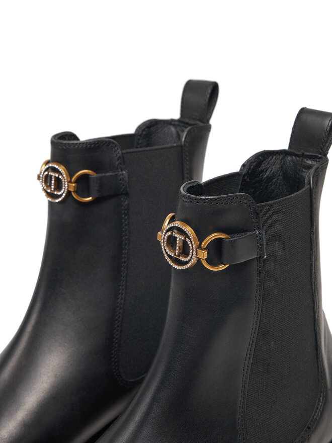 TWINSET Μποτάκια με λάστιχο TWINSET 242TGT168 Μαύρο