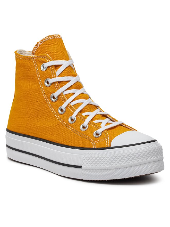 Converse Sneakers aus Stoff Converse Chuck Taylor All Star Lift Platform HI A06506C Gelb