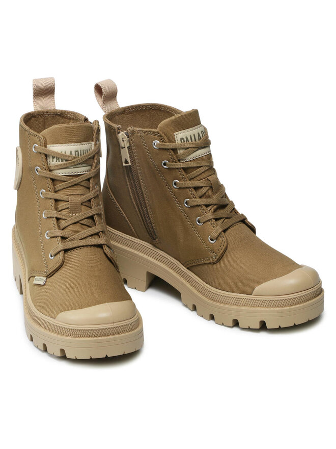 Palladium Schnürstiefeletten Palladium Pallabase Twill 96907-204-M Grün