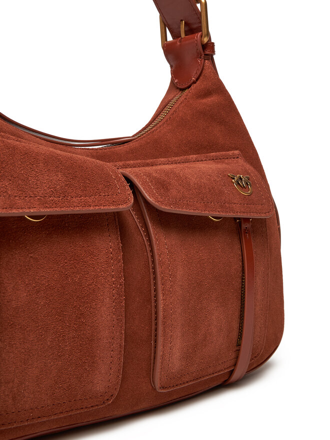 PINKO Kabelka PINKO Cargo Bag Maxi PE 25 PLTT 104507 A29N Hnědá