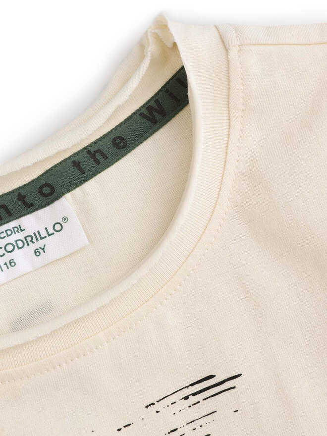 Coccodrillo Coccodrillo Camiseta WC5143205WBK Beis Regular Fit