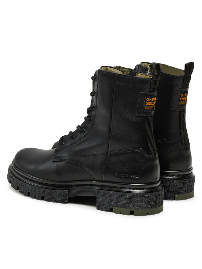 G-Star Raw Schnürstiefeletten G-Star Raw Kafey Biker High W D26643 Schwarz