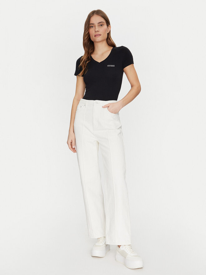 Guess Guess Marškinėliai O5RI02 KBBU1 Juoda Regular Fit