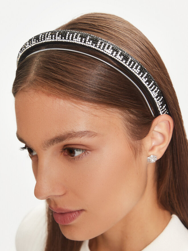 ONLY Set di 2 fasce per capelli ONLY Aria 15330161 Argento