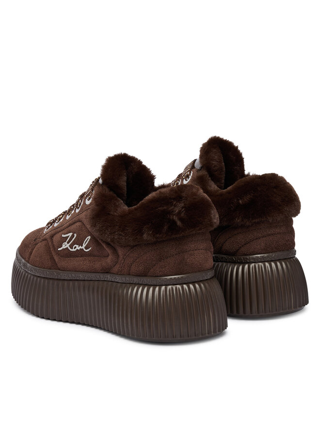 KARL LAGERFELD Sneakers KARL LAGERFELD Kreeper Lo KL42312L Dunkelbraun