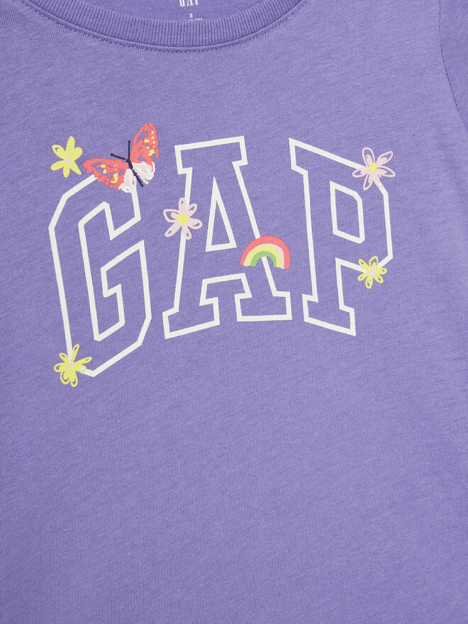 Gap Gap Marškinėliai 710283-05 Violetinė Regular Fit