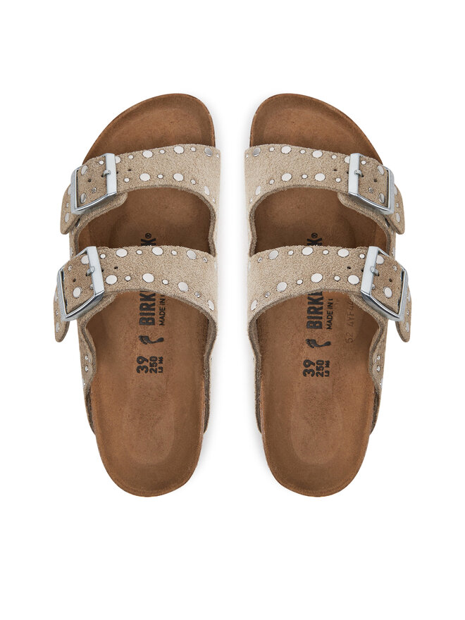 Birkenstock Pantoletten Birkenstock Arizona Rivet 1029390 Braun